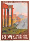 GEORGES DORIVAL (1879-1968). ROME. 42x30 inches, 108x78 cm. Robaudy, Cannes